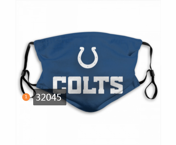 NFL 2020 Indianapolis Colts 125 Dust mask with filter->nfl dust mask->Sports Accessory